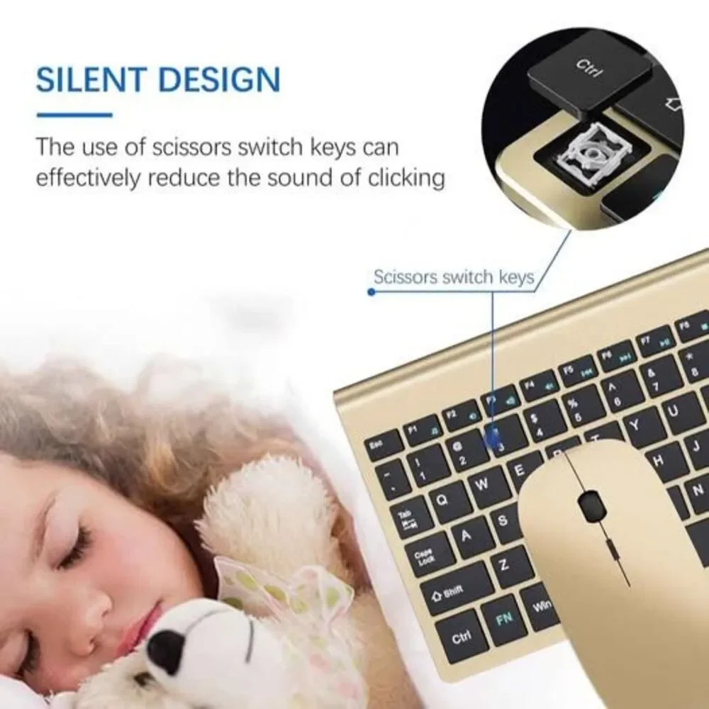 KM9000 Gold Black Keyboard Mouse Combo